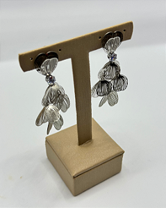Brinco Steel Glow Inox Cristal