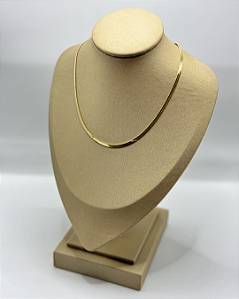 Colar Choker Fita banhado em ouro 18k