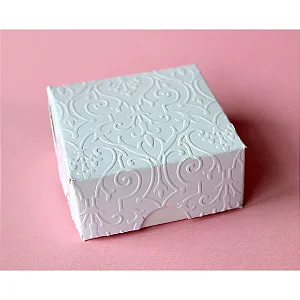 Caixa branca 6x6x3 cm