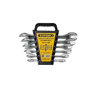 Jogo De Chaves Fixas Combinadas Boca Dupla 8 A 19MM 6 Peças