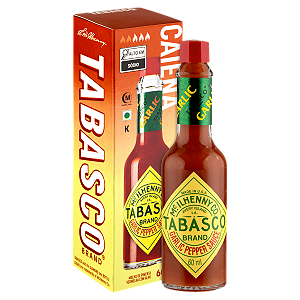 Molho de Pimenta Caiena com Alho  – 60ml – Tabasco