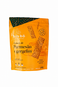 Biscoito Artesanal de Parmesão e Gergelim - 100g - Bisbô