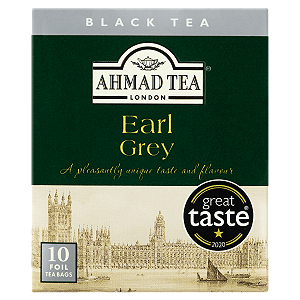 Chá Preto Earl Grey - 10 Sachês - Ahmad Tea