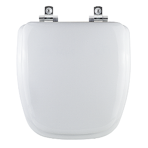 Tampa de Vaso Sanitário Almofadado com Amortecedor Flex Branco para vaso Deca