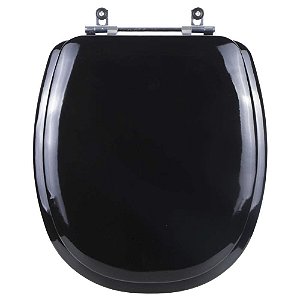 Tampa de Vaso Sanitário Almofadado Aspen Preto para vaso Deca