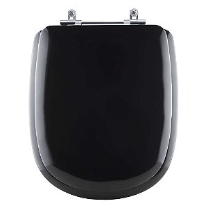 Tampa de Vaso Sanitário Almofadado Paris Preto para vaso Ideal Standard