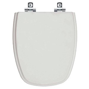 Tampa de Vaso Sanitário Laqueado Soft Close Venice Cinza Claro para vaso Belize