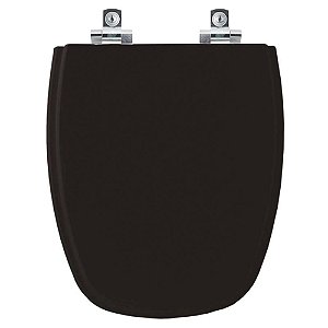 Tampa de Vaso Sanitário Laqueado Soft Close Venice Preto para vaso Belize