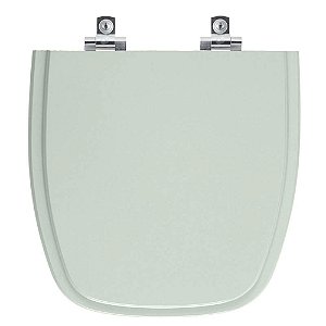 Tampa de Vaso Sanitário Laqueado Soft Close Fit Verde Agua para vaso Celite