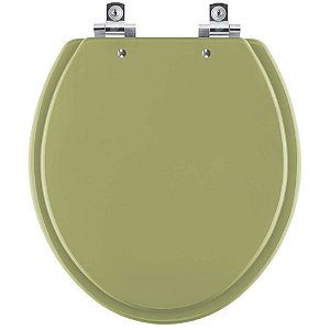Tampa de Vaso Sanitário Laqueado Soft Close Lirio Verde Itapoa para vaso Celite