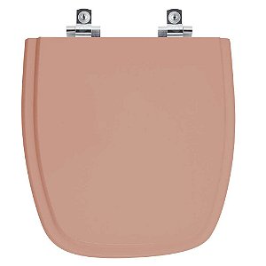 Tampa de Vaso Sanitário Laqueado Soft Close Versato Pessego 73 para vaso Celite