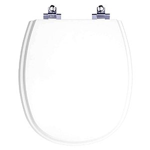 Tampa de Vaso Sanitário Laqueado Soft Close Aspen Branco para vaso Deca