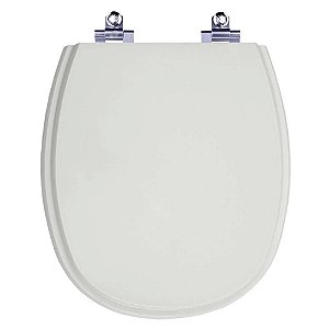 Tampa de Vaso Sanitário Laqueado Soft Close Aspen Cinza para vaso Deca