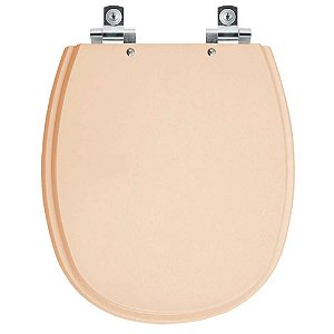 Tampa de Vaso Sanitário Laqueado Soft Close Aspen Rosa Floral para vaso Deca