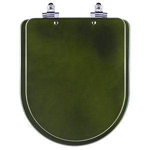 Tampa de Vaso Sanitário Laqueado Soft Close Carrara Verde Degrade para vaso Deca