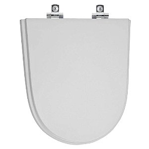 Tampa de Vaso Sanitário Laqueado Soft Close Century Cinza Real para vaso Deca