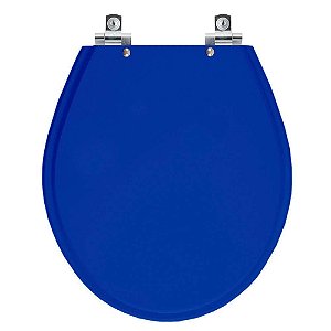 Tampa de Vaso Sanitário Laqueado Soft Close Ravena Azul para vaso Deca