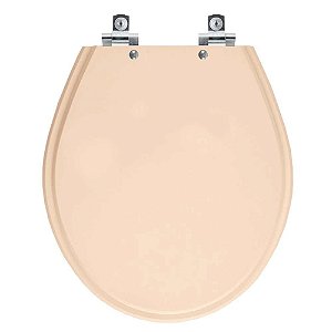 Tampa de Vaso Sanitário Laqueado Soft Close Ravena Rosa Floral para vaso Deca