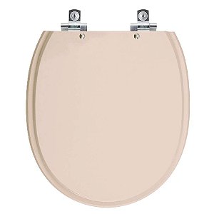 Tampa de Vaso Sanitário Laqueado Soft Close Village Amendoa para vaso Deca