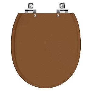 Tampa de Vaso Sanitário Laqueado Soft Close Village Caramelo para vaso Deca