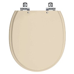 Tampa de Vaso Sanitário Laqueado Soft Close Village Rosa Floral para vaso Deca