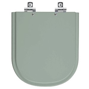 Tampa de Vaso Sanitário Laqueado Soft Close Flox Verde Claro para vaso Fiori