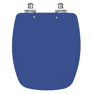 Tampa de Vaso Sanitário Laqueado Soft Close Primula Plus Azul para vaso Fiori