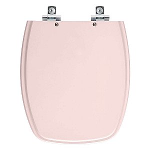 Tampa de Vaso Sanitário Laqueado Soft Close Laguna Rose para vaso Hervy