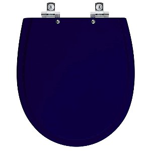 Tampa de Vaso Sanitário Laqueado Soft Close Polo Azul para vaso Hervy