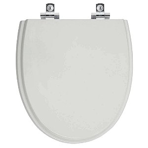 Tampa de Vaso Sanitário Laqueado Soft Close Eros Cinza Platina para vaso Incepa