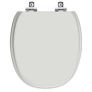 Tampa de Vaso Sanitário Laqueado Soft Close Massima Cinza Platina para vaso Incepa