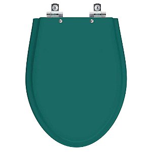 Tampa de Vaso Sanitário Laqueado Soft Close Absolute Verde Amazonia para vaso Ideal Standard