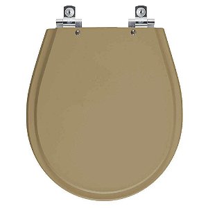 Tampa de Vaso Sanitário Laqueado Soft Close Avalon Amendoa para vaso Ideal Standard