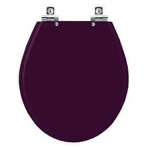 Tampa de Vaso Sanitário Laqueado Soft Close Carina Ametista para vaso Ideal Standard