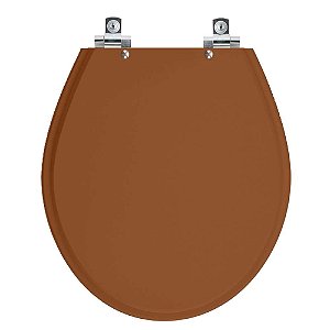 Tampa de Vaso Sanitário Laqueado Soft Close Carina Laranja para vaso Ideal Standard