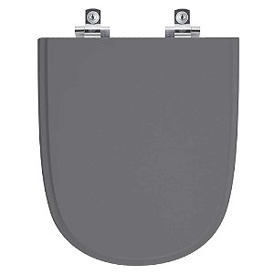 Tampa de Vaso Sanitário Laqueado Soft Close Ezedra Cinza Quartzo para vaso Ideal Standard