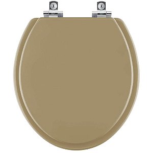 Tampa de Vaso Sanitário Laqueado Soft Close Convencional Oval Amendoa para vaso Ideal Standard