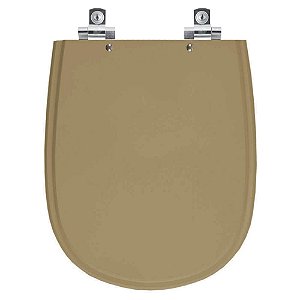 Tampa de Vaso Sanitário Laqueado Soft Close Paris Amendoa para vaso Ideal Standard