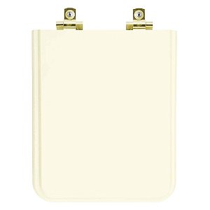 Tampa de Vaso Sanitário Laqueado Soft Close Square Biscuit para vaso Incepa com Ferragem Dourada
