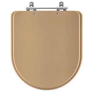 Tampa de Vaso Sanitário Laqueado Carrara Bege Castor para vaso Deca