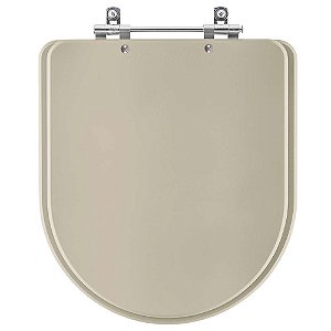 Tampa de Vaso Sanitário Laqueado Carrara Bege Saara para vaso Deca