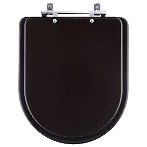 Tampa de Vaso Sanitário Laqueado Carrara Marrom Fosco para vaso Deca