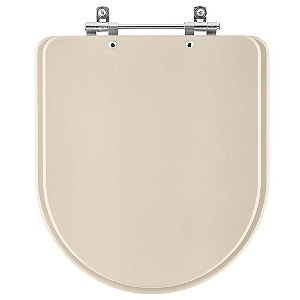 Tampa de Vaso Sanitário Laqueado Duomo Plus Amendoa para vaso Deca
