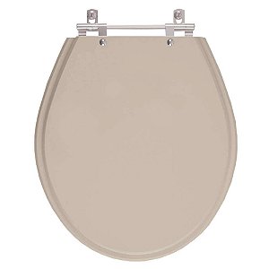 Tampa de Vaso Sanitário Laqueado Ravena Bege Saara para vaso Deca