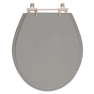 Tampa de Vaso Sanitário Laqueado Ravena Cinza Vip (Cinza Escuro) para vaso Deca
