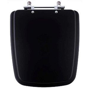 Tampa de Vaso Sanitário Laqueado Boss Matte Black Preto Fosco para vaso Incepa