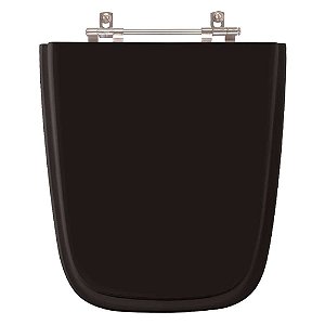 Tampa de Vaso Sanitário Laqueado Aero Preto para vaso Ideal Standard