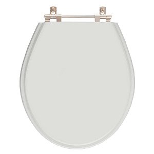 Tampa de Vaso Sanitário Laqueado Carina Cinza Claro para vaso Ideal Standard