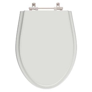 Tampa de Vaso Sanitário Laqueado Victoria Sterling Silver (Cinza Claro) para vaso Ideal Standard