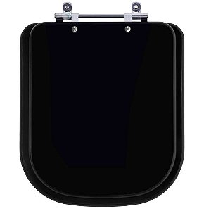 Tampa de Vaso Sanitário Laqueado Gap Onix (Preto Fosco) para vaso Roca